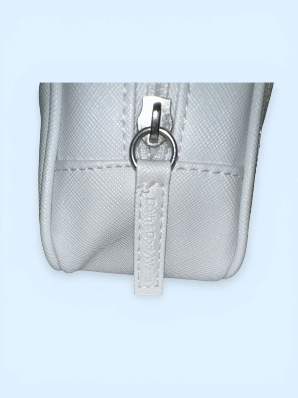 Bath & Body Works White Frenchie Unicorn-Dog Cosmetic‎ Bag with Rainbow Horn NWT